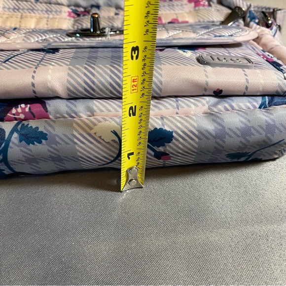 Lug Switch Crossbody/belt bag adjustable/removable strap plaid floral - Picture 15 of 16